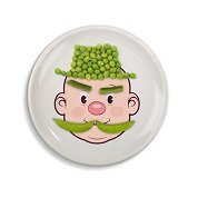 Food Face tányér