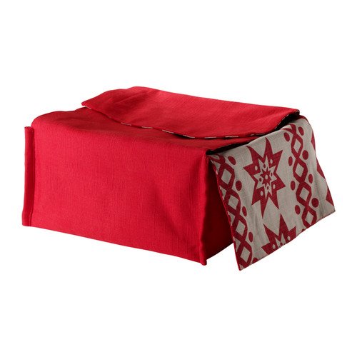 SNÖBOLL Kenyérkosár, piros Hosszúság: 22 cm Szélesség: 22 cm Magasság: 11 cm